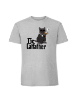 Męska koszulka  z nadrukiem –catfather - obrazek 4