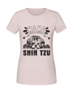 Damska koszulka  z nadrukiem – Mama shih tzu - obrazek 4