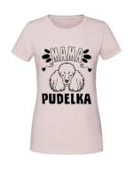 Damska koszulka  z nadrukiem – Mama Pudelka - obrazek 4