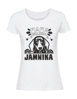 Damska koszulka  z nadrukiem – Mama Jamnika