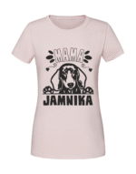 Damska koszulka  z nadrukiem – Mama Jamnika - obrazek 4