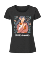 Damska koszulka  z nadrukiem – kocia mama - obrazek 4