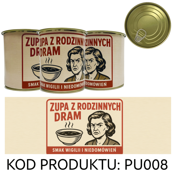 Puszka Prezentowa - Pakowanie Koszulki do Puszki - Zupa z rodzinnych dram