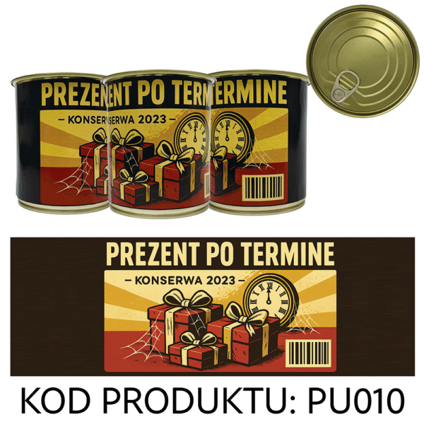 Puszka Prezentowa - Pakowanie Koszulki do Puszki - Prezent po terminie