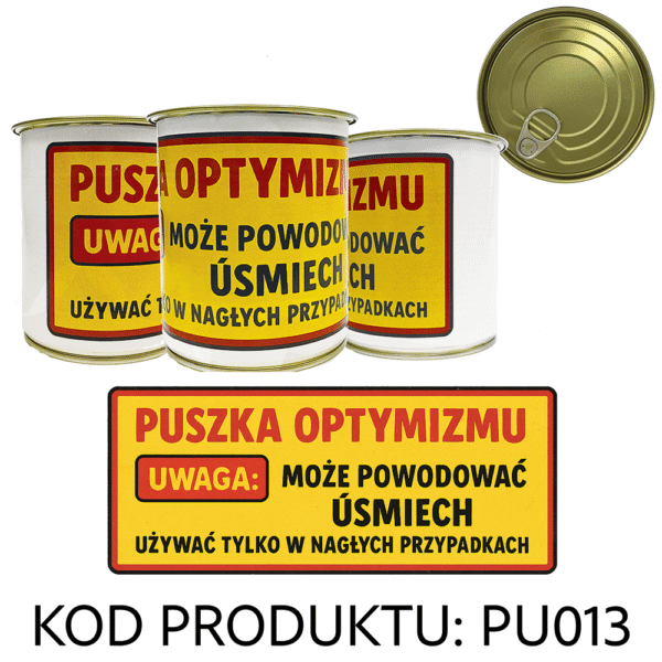Puszka Prezentowa - Pakowanie Koszulki do Puszki - Puszka Optymizmu