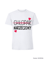 Męska koszulka z nadrukiem - Chłopak Narzeczony