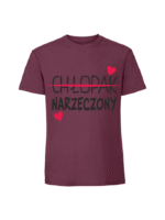 Męska koszulka z nadrukiem - Chłopak Narzeczony - obrazek 3