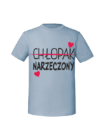 Męska koszulka z nadrukiem - Chłopak Narzeczony - obrazek 7