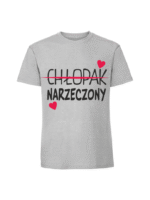 Męska koszulka z nadrukiem - Chłopak Narzeczony - obrazek 6