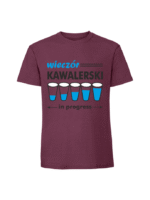 Męska koszulka z nadrukiem - wieczor kawalerski in progress