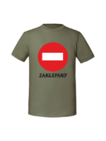Męska koszulka z nadrukiem - ZAKLEPANY