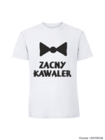 Męska koszulka z nadrukiem - Zacny kawaler - obrazek 5