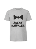 Męska koszulka z nadrukiem - Zacny kawaler - obrazek 6