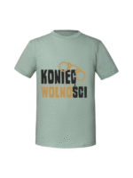 Męska koszulka z nadrukiem - KONIEC WOLNOSCI