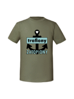Męska koszulka z nadrukiem - trafiony zatopiony - obrazek 3