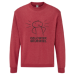 Bluza z nadrukiem - CZŁOWIEK SKURWIEL - obrazek 3