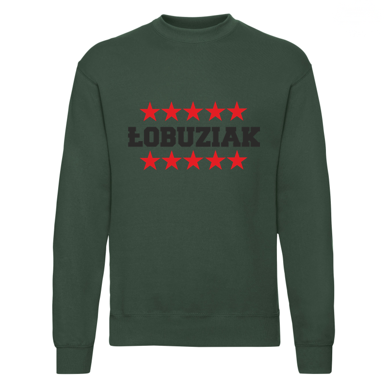08_obuziak__green Bluza z nadrukiem - ŁOBUZIAK - obrazek 1