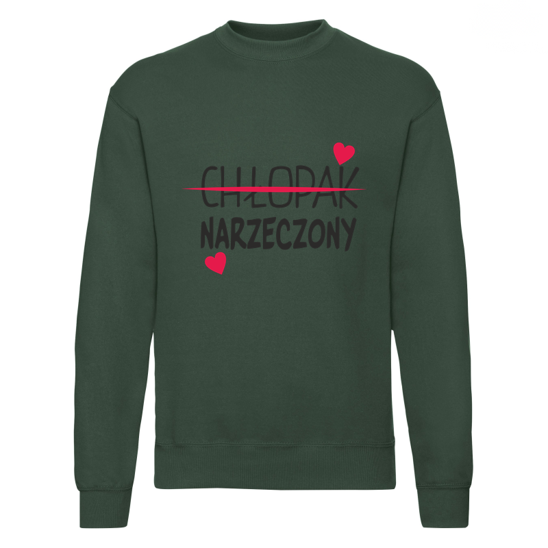 18_ch_opak_narzeczony__green Bluza z nadrukiem - Chłopak Narzeczony - obrazek 1