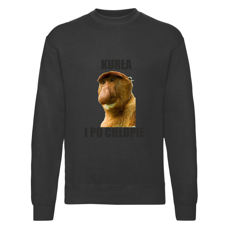 19_kur_a_i_po_ch_opie__bluza_set_in_sweat_classic_fruit_of_the_loom Bluza z nadrukiem - KURŁA I PO CHŁOPIE - obrazek 1