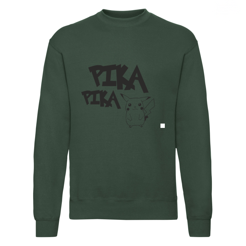 21_pika_pika__green Bluza z nadrukiem - pika pika - obrazek 1