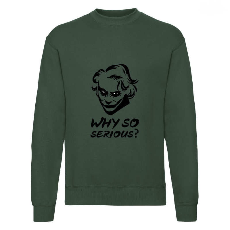 23_why_so_serious__green Bluza z nadrukiem - Why so serious - obrazek 1