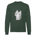 Bluza z nadrukiem - kot kawaii - obrazek 2