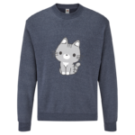 Bluza z nadrukiem - kot kawaii - obrazek 3