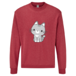 Bluza z nadrukiem - kot kawaii - obrazek 4