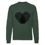 Bluza z nadrukiem - SERCE LINIE PAPILARNE
