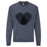 Bluza z nadrukiem - SERCE LINIE PAPILARNE - obrazek 2
