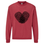 Bluza z nadrukiem - SERCE LINIE PAPILARNE - obrazek 3