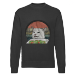 Bluza z nadrukiem - Kot przy stole