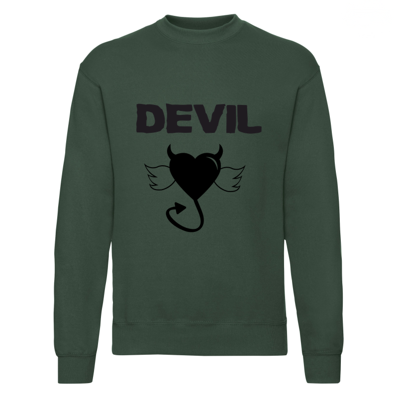 48_devil__green Bluza z nadrukiem - Devil - obrazek 1