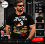 Męska koszulka z nadrukiem - Wszystko pod kontrolą