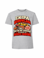 Męska koszulka z nadrukiem - Ekipa budowlana - obrazek 2