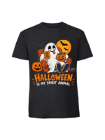 Męska koszulka z nadrukiem - Halloween Duszek - obrazek 3