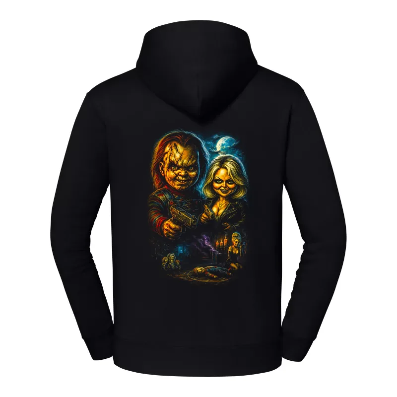 halb0003_czarny Bluza z kapturem Halloween – Chuckyv4 - obrazek 1