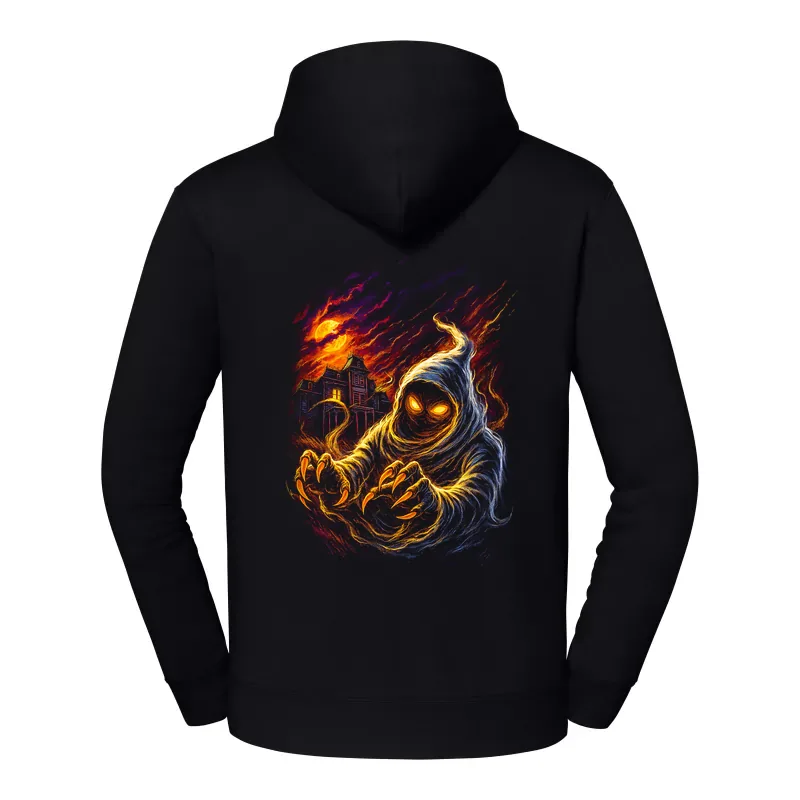 halb0010_czarny Bluza z kapturem Halloween – Duch szpony - obrazek 1