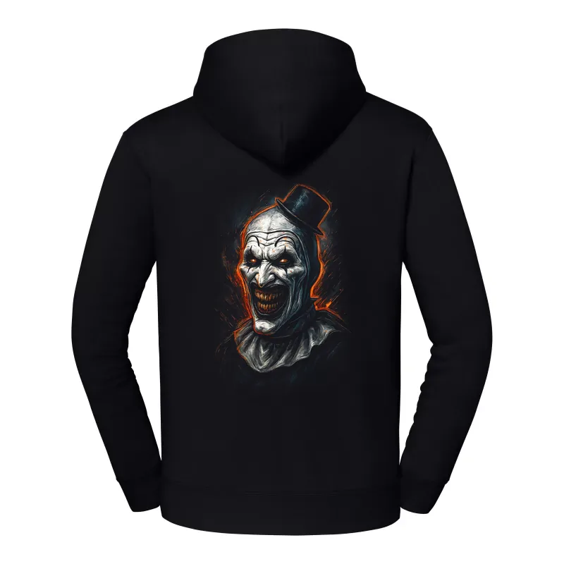 halb0019_czarny Bluza z kapturem Halloween – Klaun czapka - obrazek 1