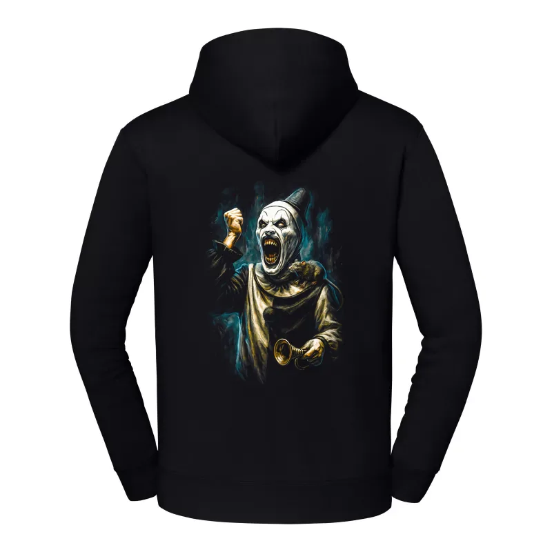 halb0021_czarny Bluza z kapturem Halloween – Klaun czapkav3 - obrazek 1