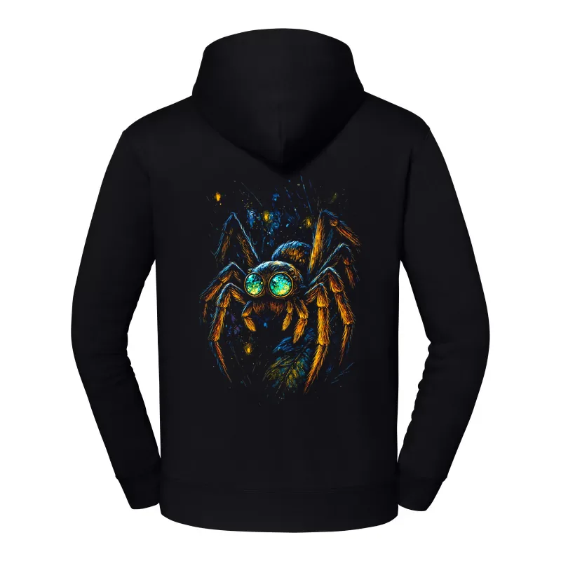 halb0031_czarny Bluza z kapturem Halloween – Pajak - obrazek 1