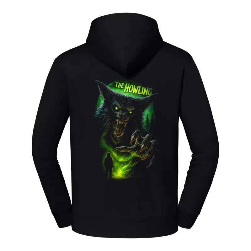 halb0107_czarny Bluza z kapturem Halloween – Upiorny zwierzak - obrazek 1