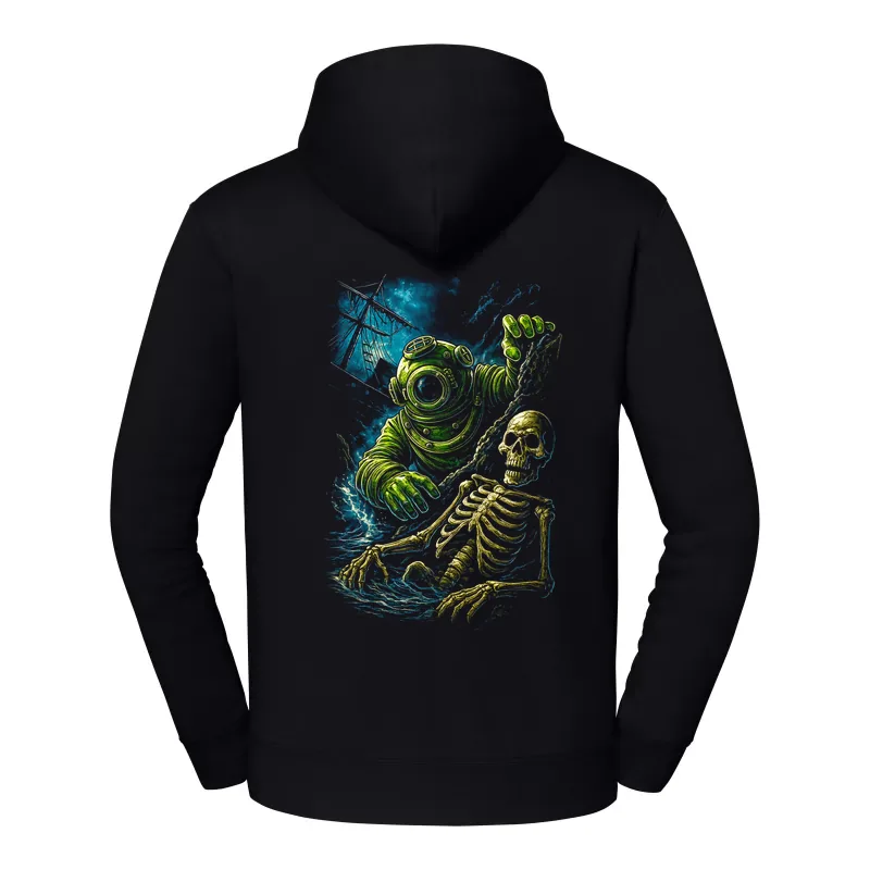halb0108_czarny Bluza z kapturem Halloween – Upiornynurek - obrazek 1