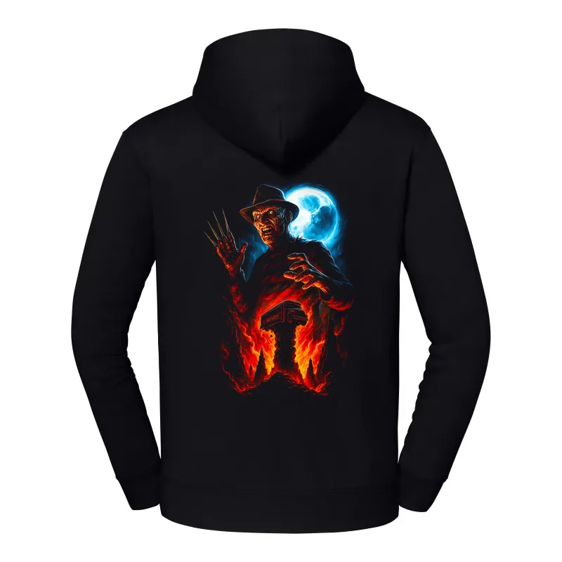 halb0112_czarny Bluza z kapturem Halloween – Strach 1 - obrazek 1