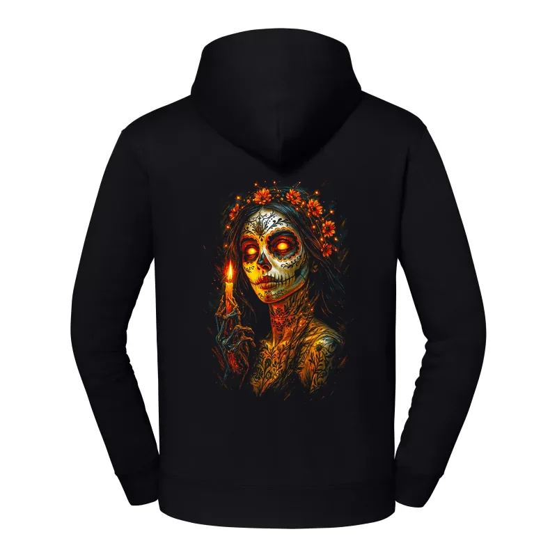 halb0134_czarny Bluza z kapturem Halloween – Panna wianek - obrazek 1