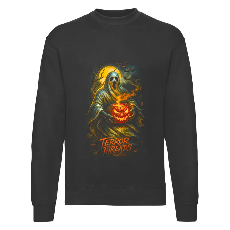 haln0036_czarny Bluza bez kaptura Halloween – Terror threads - obrazek 1