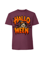 Męska koszulka z nadrukiem - Halloween szkielet z kapeluszem - obrazek 2